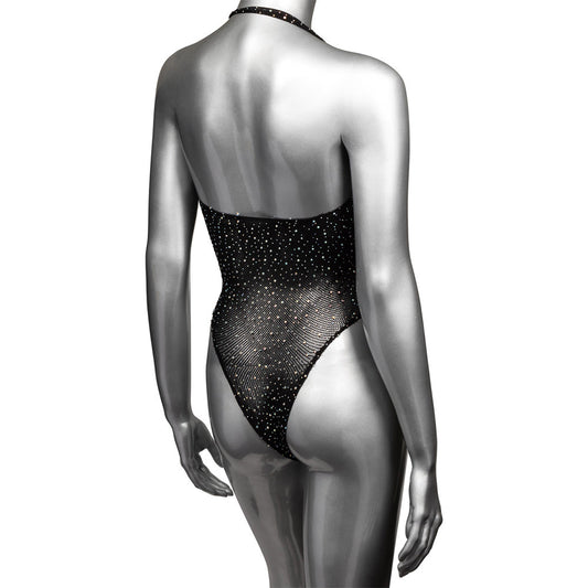 Radiance Deep V Black Body Suit XL