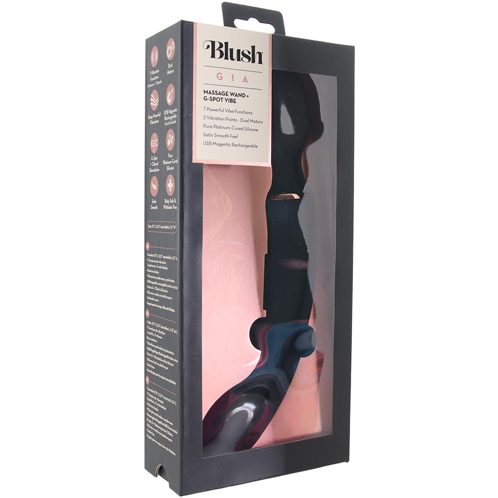 Blush Gia Massage Wand and G-Vibe in Black - Magic Wands - HoneyHugs Canada (View 6)