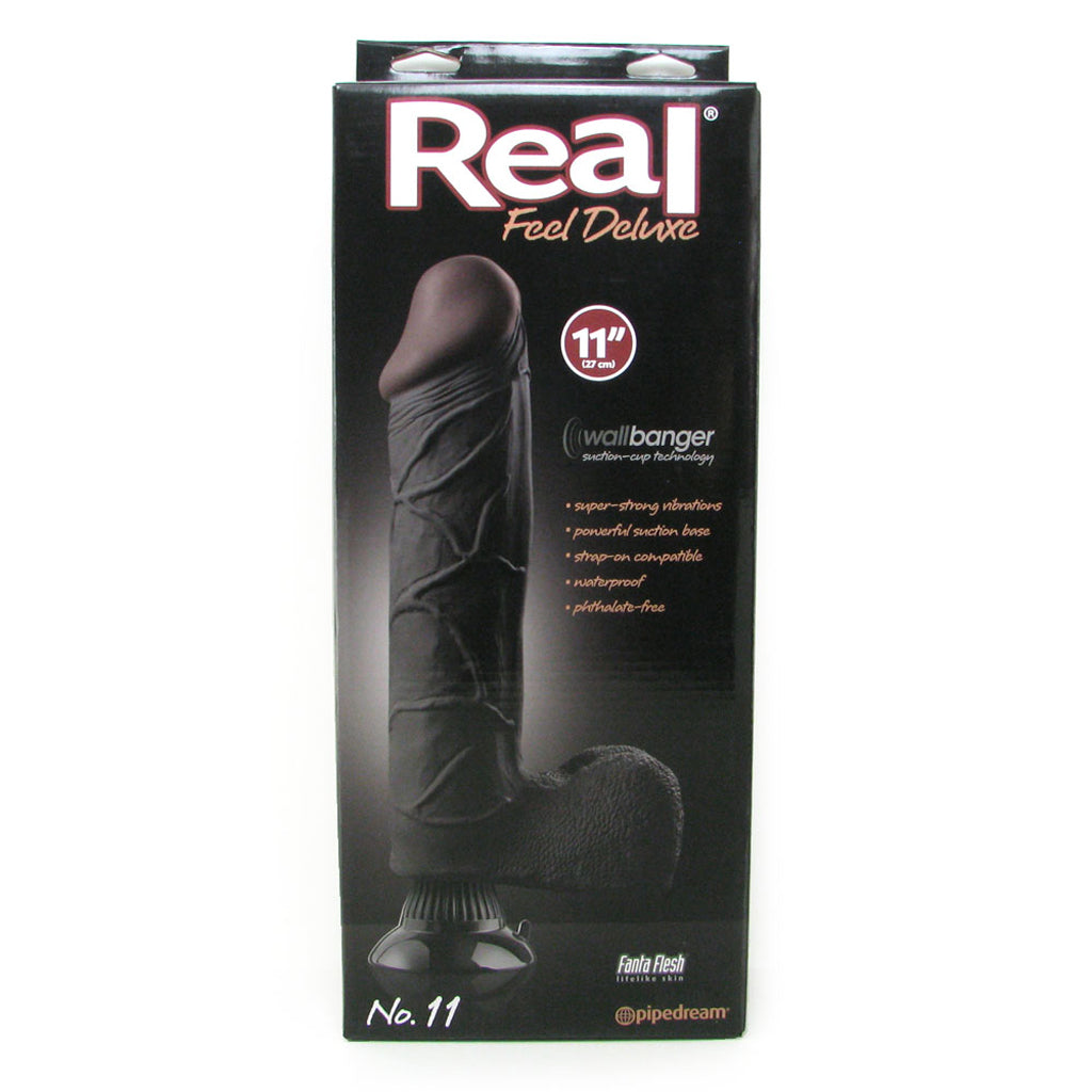 Real Feel Real Feel Deluxe 11 Inch Wall Banger Vibe in Black - Vibrators - HoneyHugs Canada (View 6)