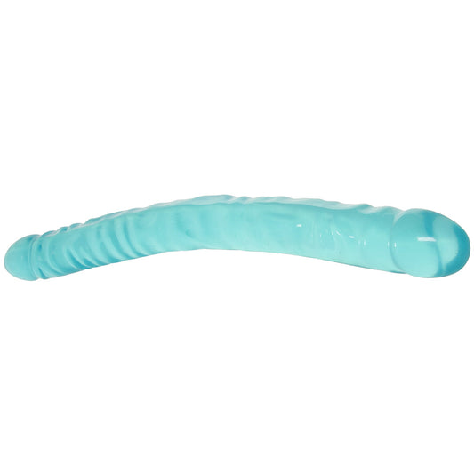 Crystal Jellies 18 Inch Double Dildo in Teal