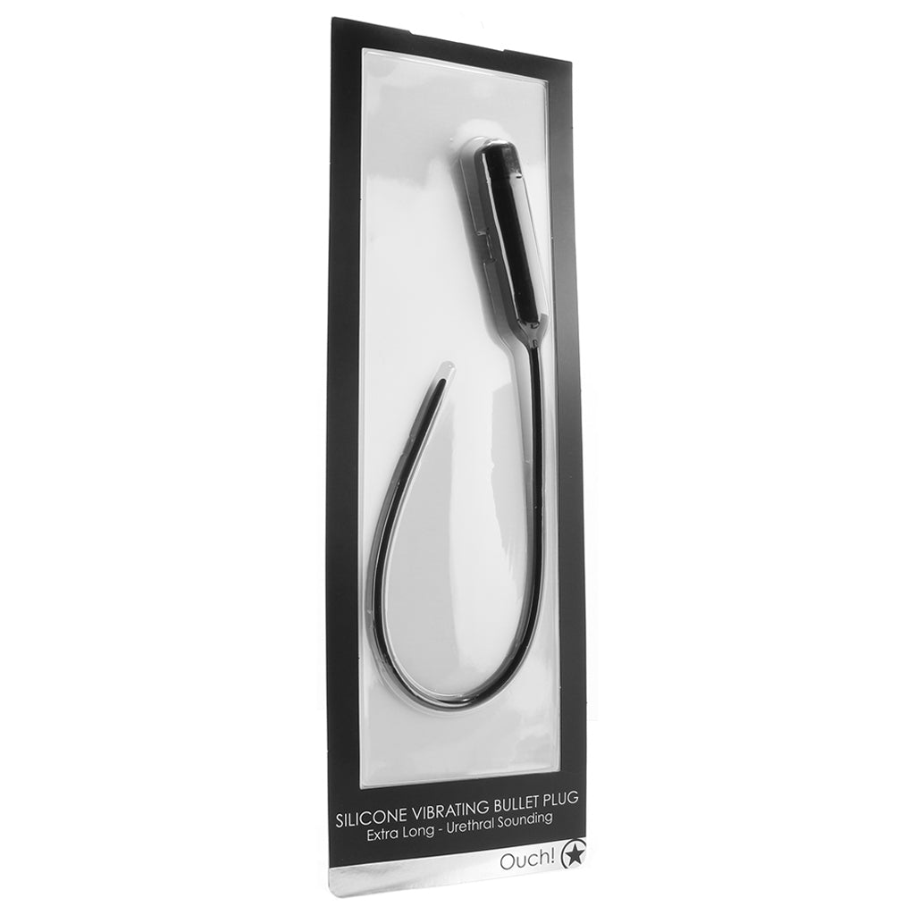 Ouch! Vibrating Extra Long Silicone Urethral Sound: Ignite Your Deepest Sensations