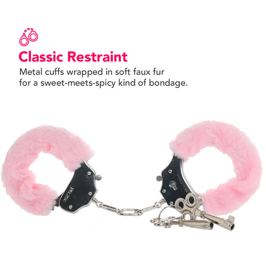 Tempasia Beginner Fuzzy Cuffs in Pink