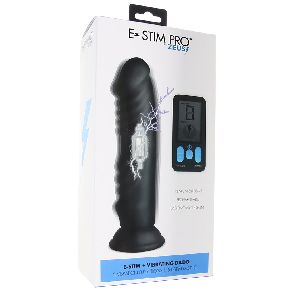 Zeus Electrosex E-Stim Pro Vibrating Dildo - Vibrators - HoneyHugs Canada (View 6)
