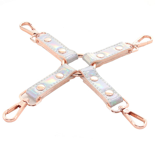 Cosmo Holographic Hog Tie: Dazzling Luxury Restraint for Elevated Play