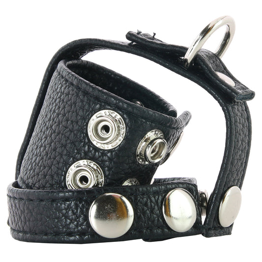 Blue Line 1.5 Inch Cock Ring, Ball Stretcher & Weight Ring