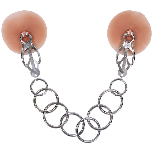 Edge Tuggable Clover Clamps: Dynamic Nipple Play for Progressive Sensation