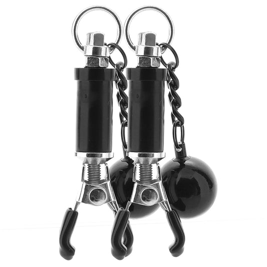 CalExotics Nipple Grips Weighted Twist Clamps - Adjustable, Temperature-Ready & Luxuriously Heavy