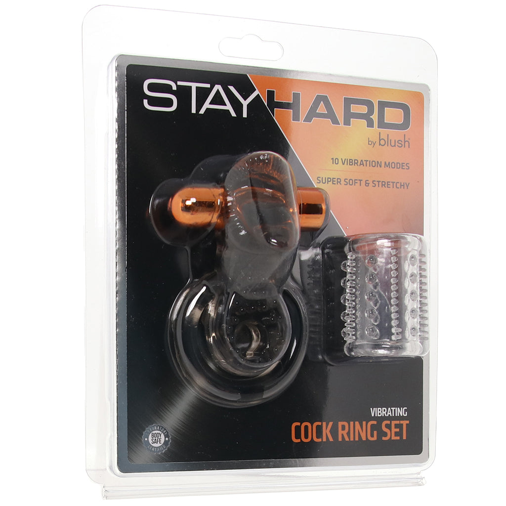 Stay Hard Monster Vibrating Cock Ring Set