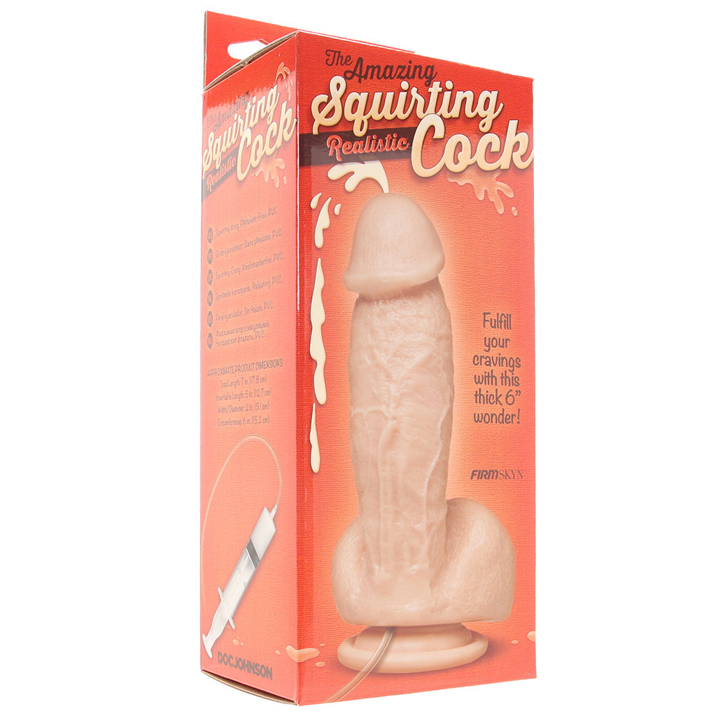 The Amazing Squirting Realistic Cock in White