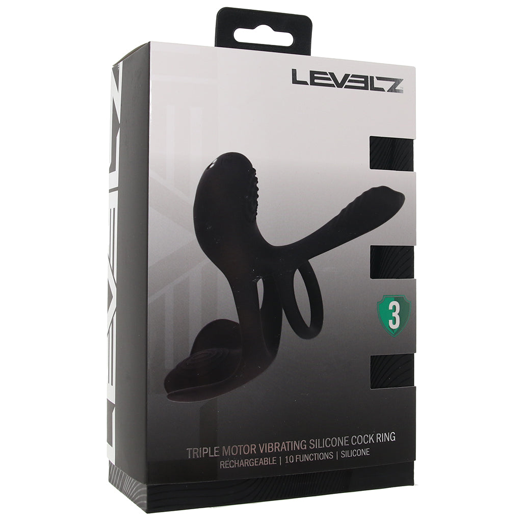 Shots Toys LEVELZ Triple Motor Cock Ring Stimulator - Vibrators - HoneyHugs Canada (View 9)