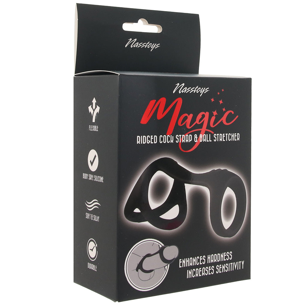 Magic Ridged Silicone Cock & Ball Enhancer: Elevate Your Pleasure