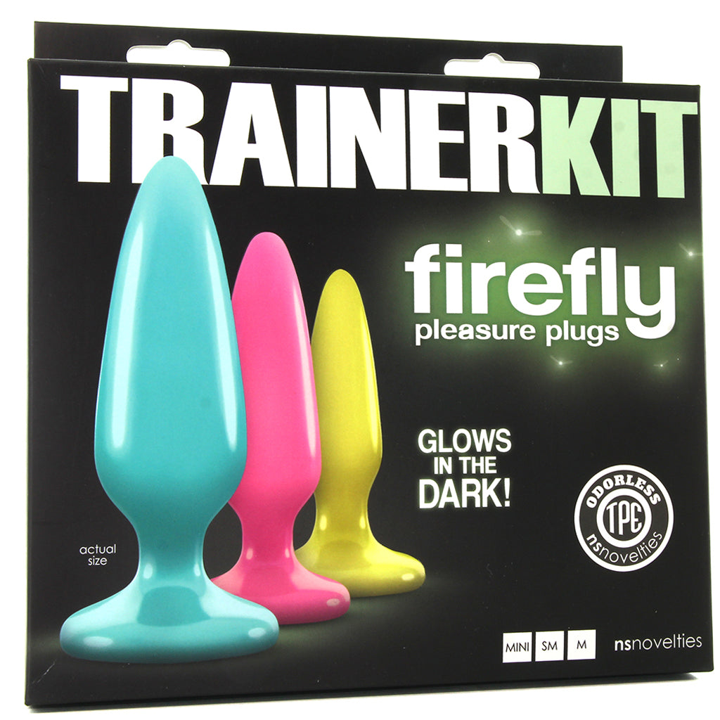 Firefly Pleasure Plugs Trainer Kit: Glow-in-the-Dark Graduated Anal Play