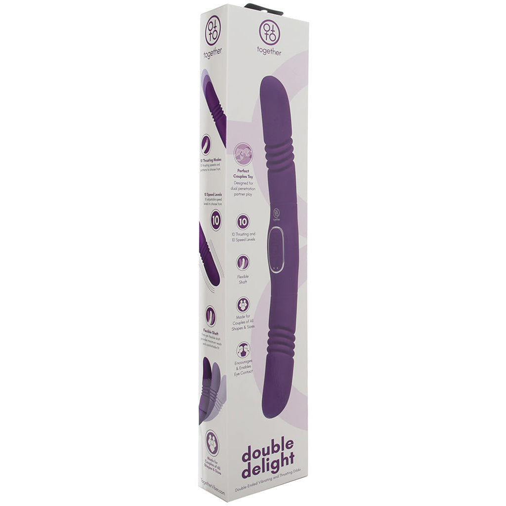 Together Together Double Delight Vibrating & Thrusting Dildo - Vibrators - HoneyHugs Canada (View 6)