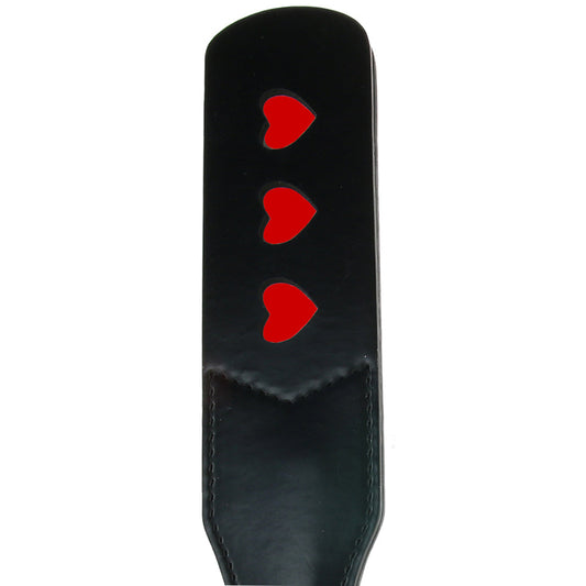 Sex & Mischief Heart Split Paddle: Precision & Passion in Vegan Leather