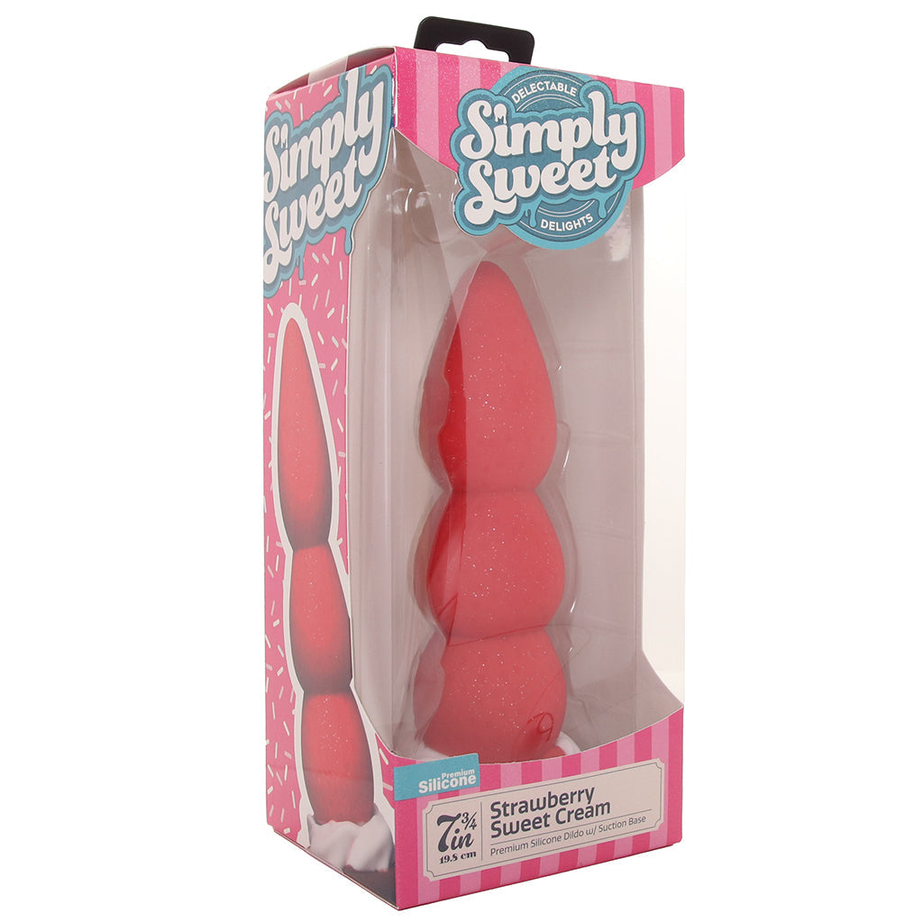 Simply Sweet Strawberry Sweet Cream Dildo
