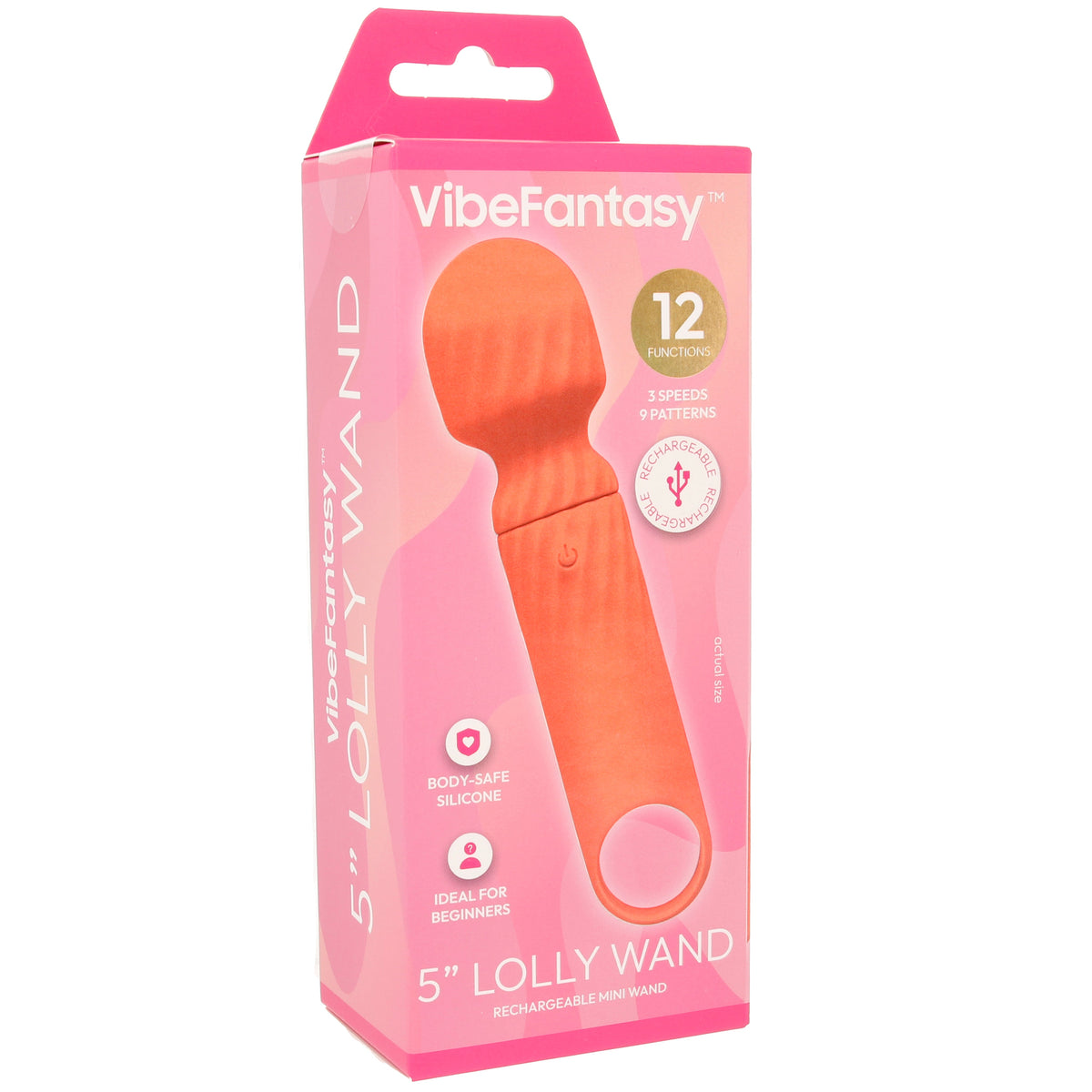 VibeFantasy Lolly Wand Mini Vibe in Orange