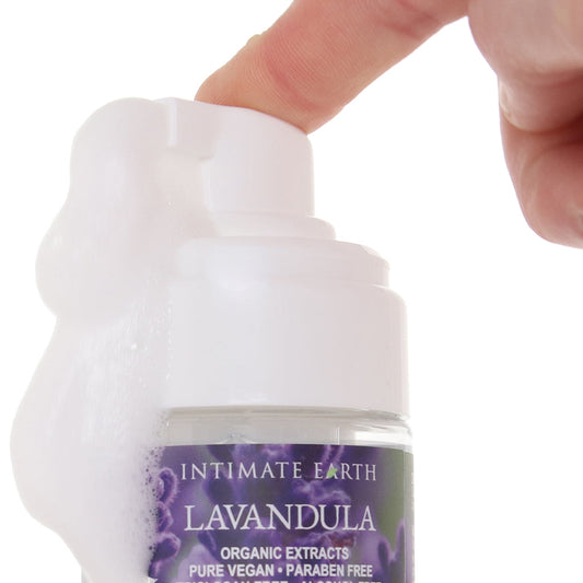 Intimate Earth Lavendula Lavender Oil Foaming Toy Cleaner in 3.4oz/100ml - Vibrators - HoneyHugs Canada (View 2)