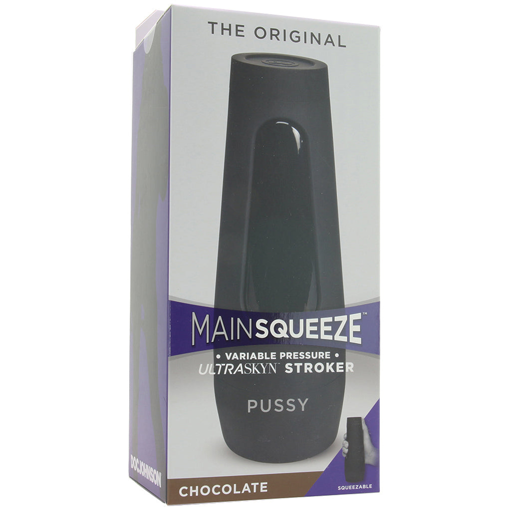Main Squeeze Original ULTRASKYN Pussy Stroker in Chocolate