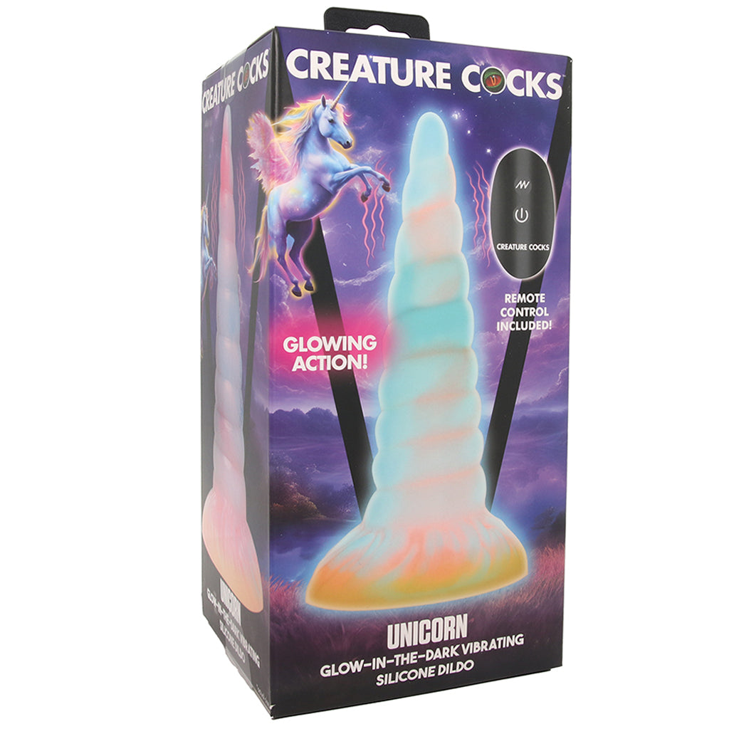 Creature Cocks Creature Cocks Unicorn Glow-In-The-Dark Vibe - Vibrators - HoneyHugs Canada (View 6)