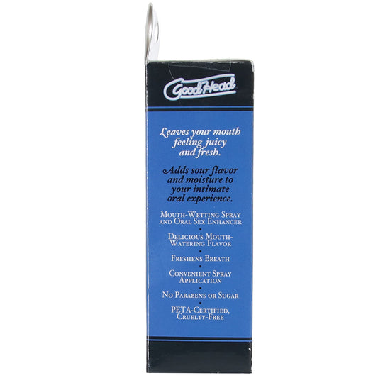 GoodHead Juicy Head Sours Mouth Spray 2oz/59ml in Blue Rasp