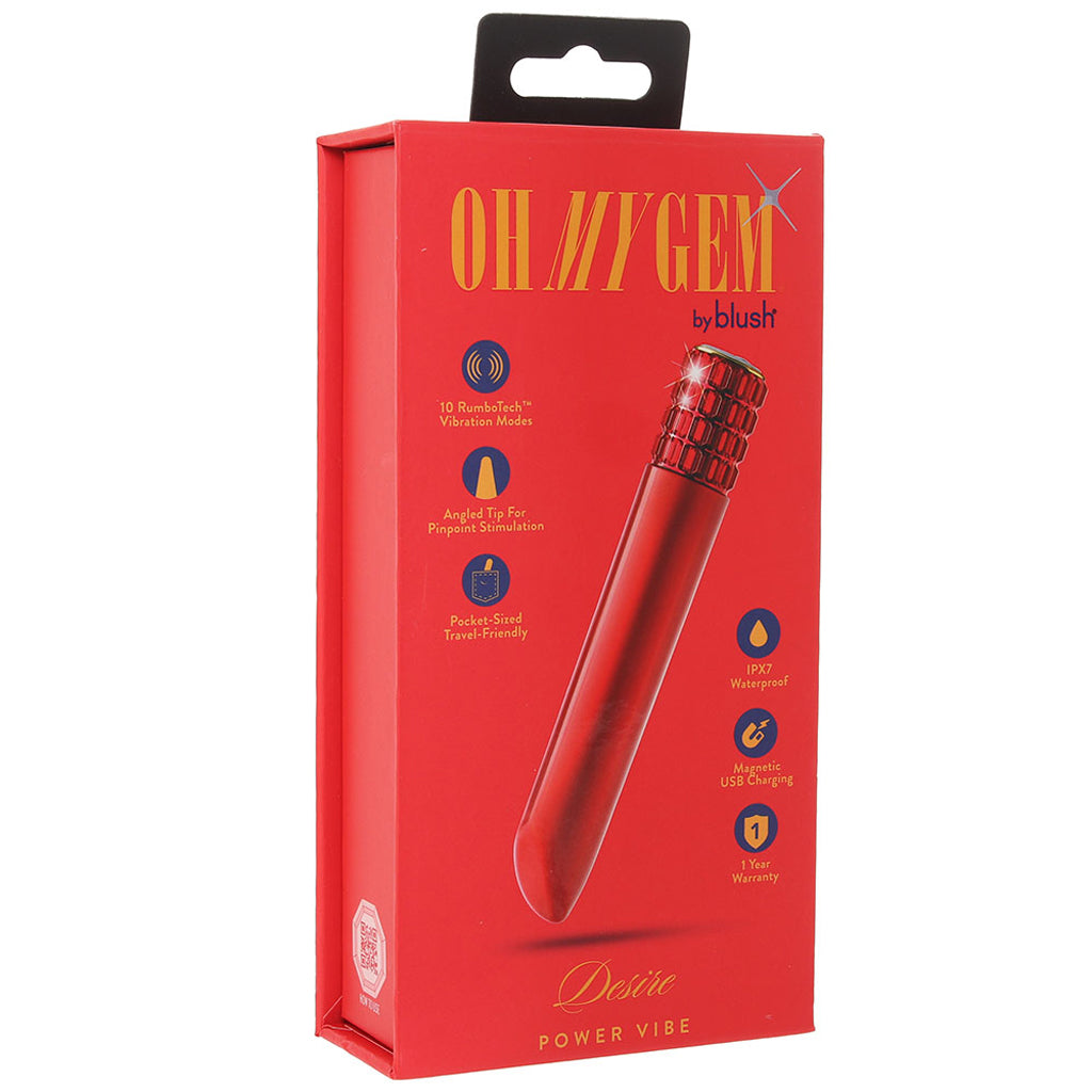 Oh My Gem Oh My Gem Desire Power Vibe in Ruby - Vibrators - HoneyHugs Canada (View 6)