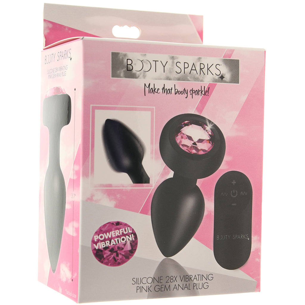 Booty Sparks Booty Sparks Pink Gem Vibrating Anal Plug in Small - Vibrators - HoneyHugs Canada (View 6)