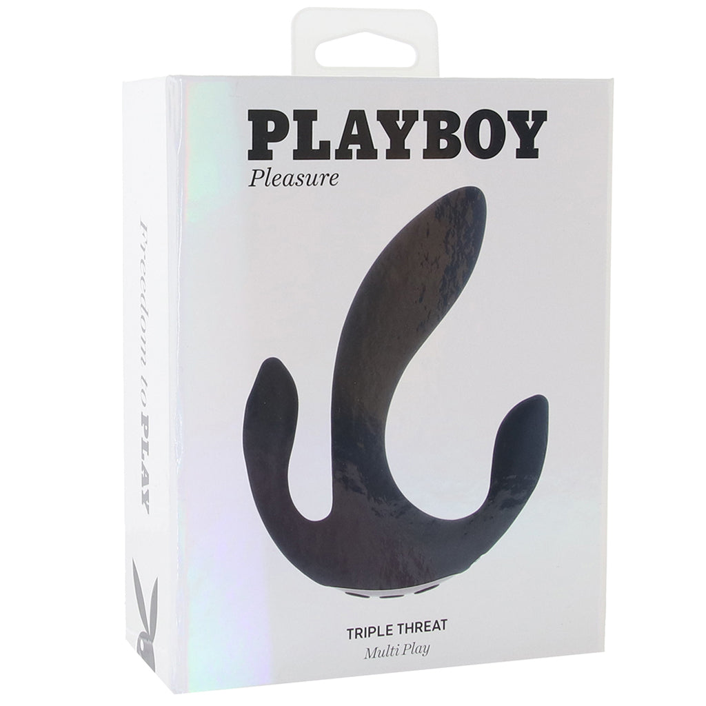Playboy Playboy Triple Threat Multi Play Vibe - Vibrators - HoneyHugs Canada (View 6)