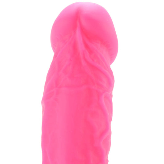 Colours 8 Inch Dual Density Silicone Dildo in Pink