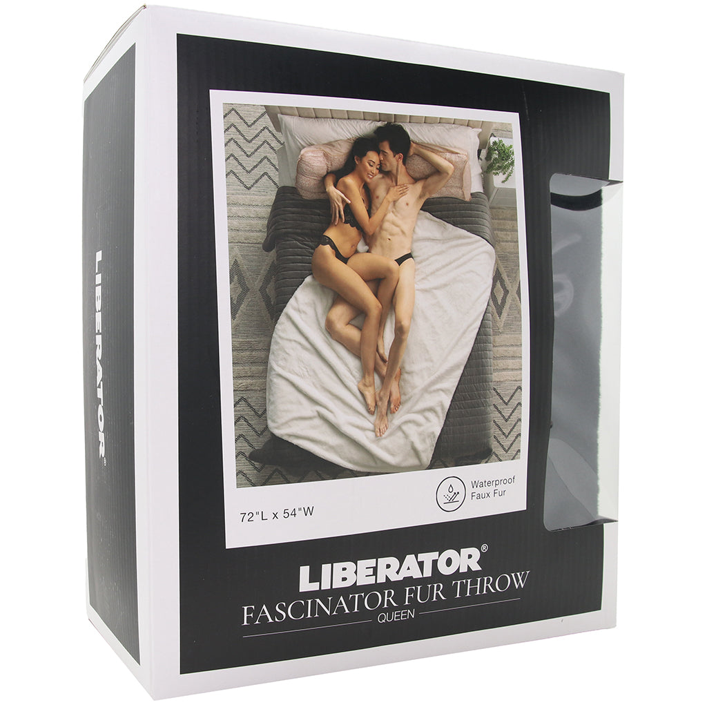 Fascinator Queen Faux Fur Throw in Black