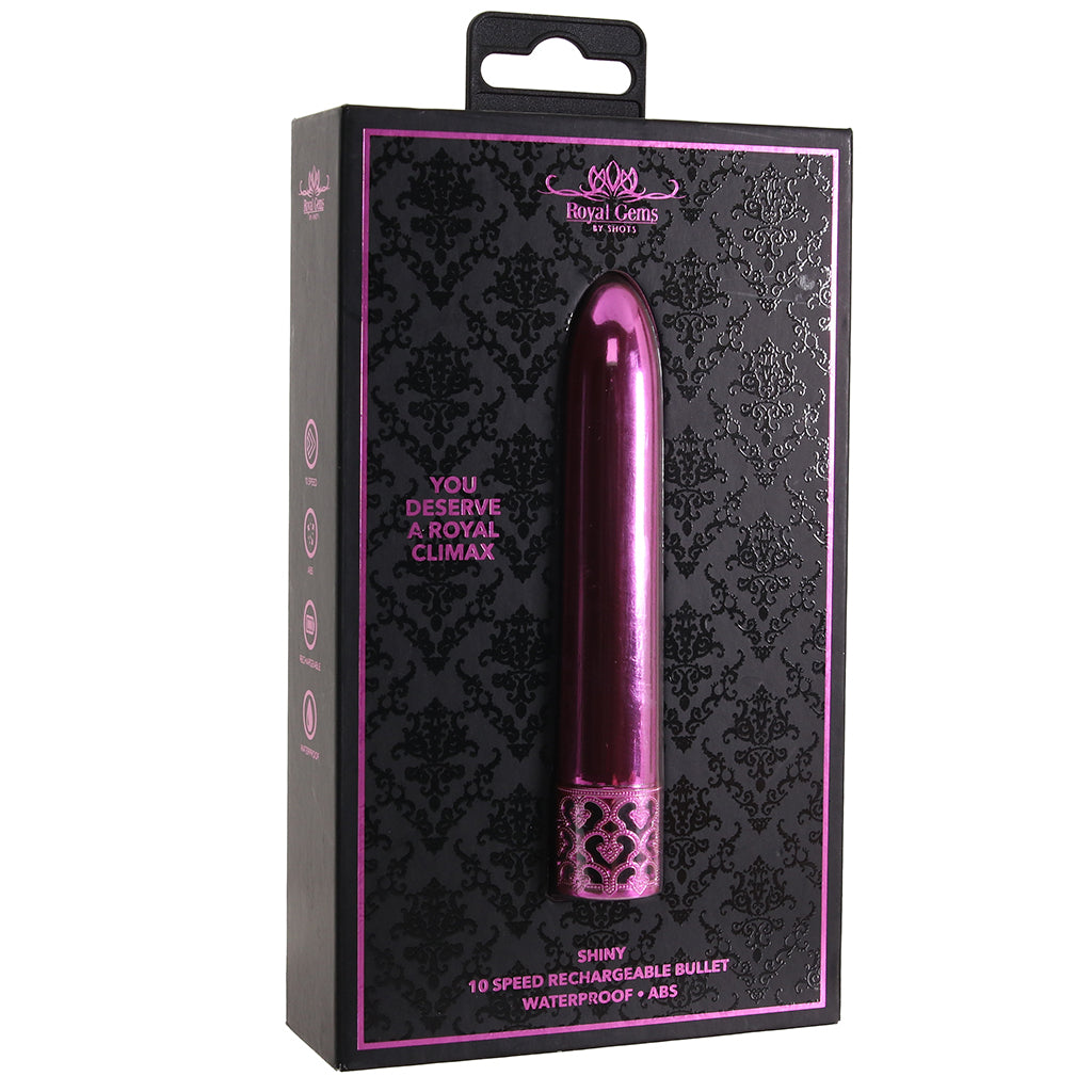 Shots Toys Royal Gems Shiny Bullet Vibe in Pink - Vibrators - HoneyHugs Canada (View 9)