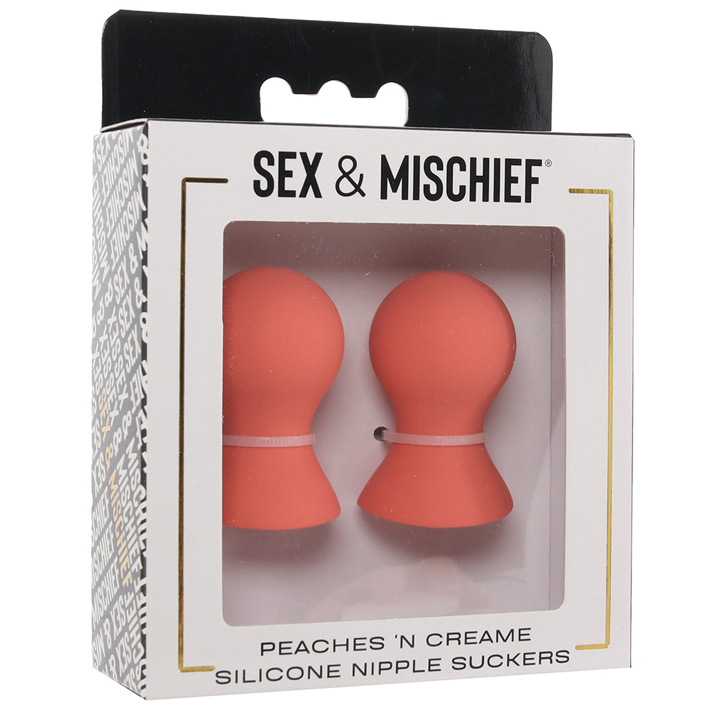 Velvet Touch Nipple Suckers: Peaches 'n CreaMe Silicone Sensations