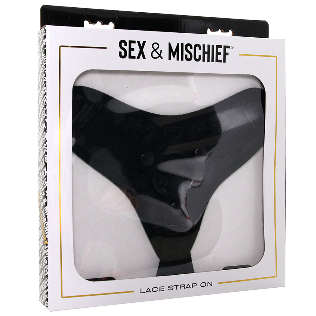 Sincerely Black Lace Strap-On Harness: Luxurious Comfort, Empowered Play