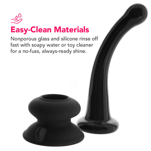 Icicles No. 87 Glass Dildo in Black
