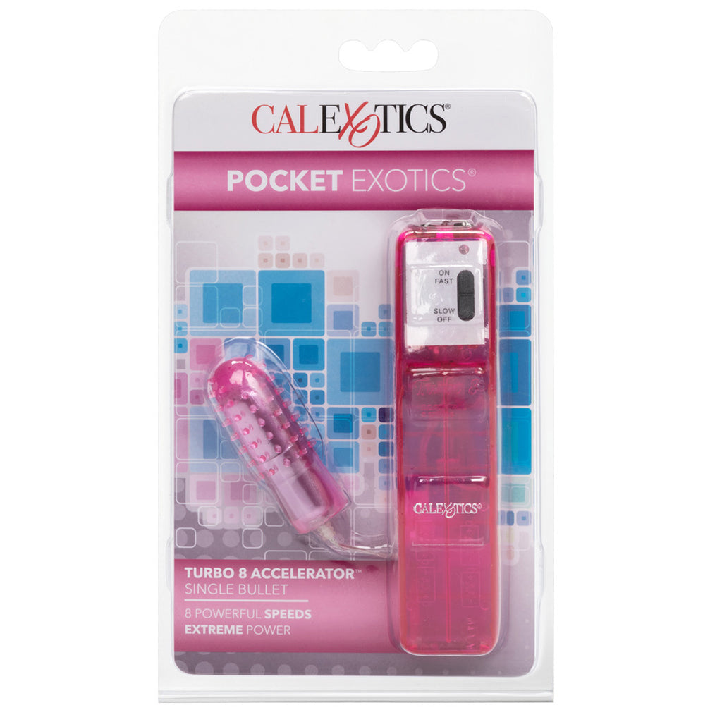 CalExotics Turbo 8 Accelerator: Pink Bullet Vibrator for Exquisite 8-Speed Pleasure