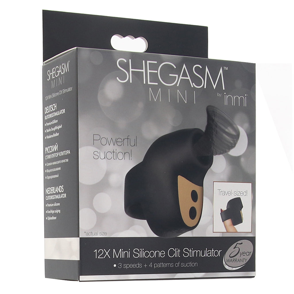 inmi Shegasm Mini Silicone Clitoral Suction Vibe in Black - Vibrators - HoneyHugs Canada (View 6)