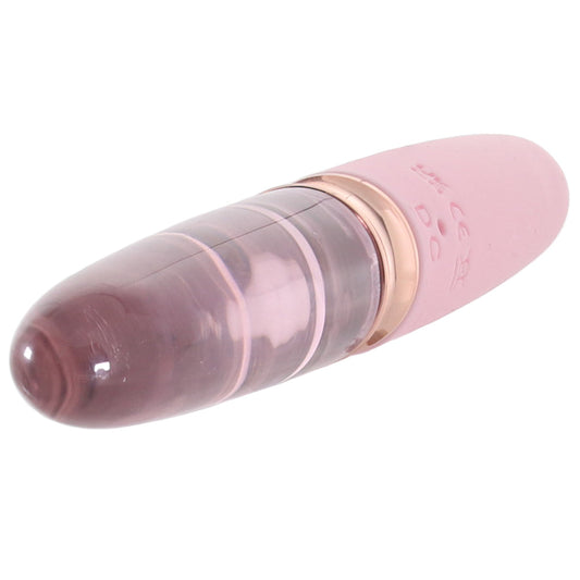 Secret Kisses Lipstick Dual Ended Glass Vibe