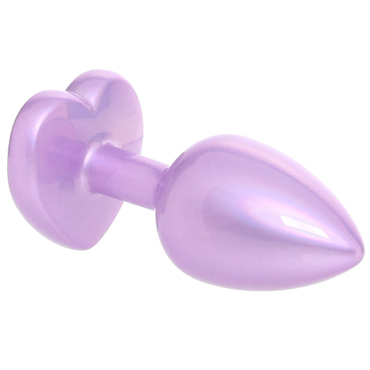 Jewel Amethyst Heart Plug in Small