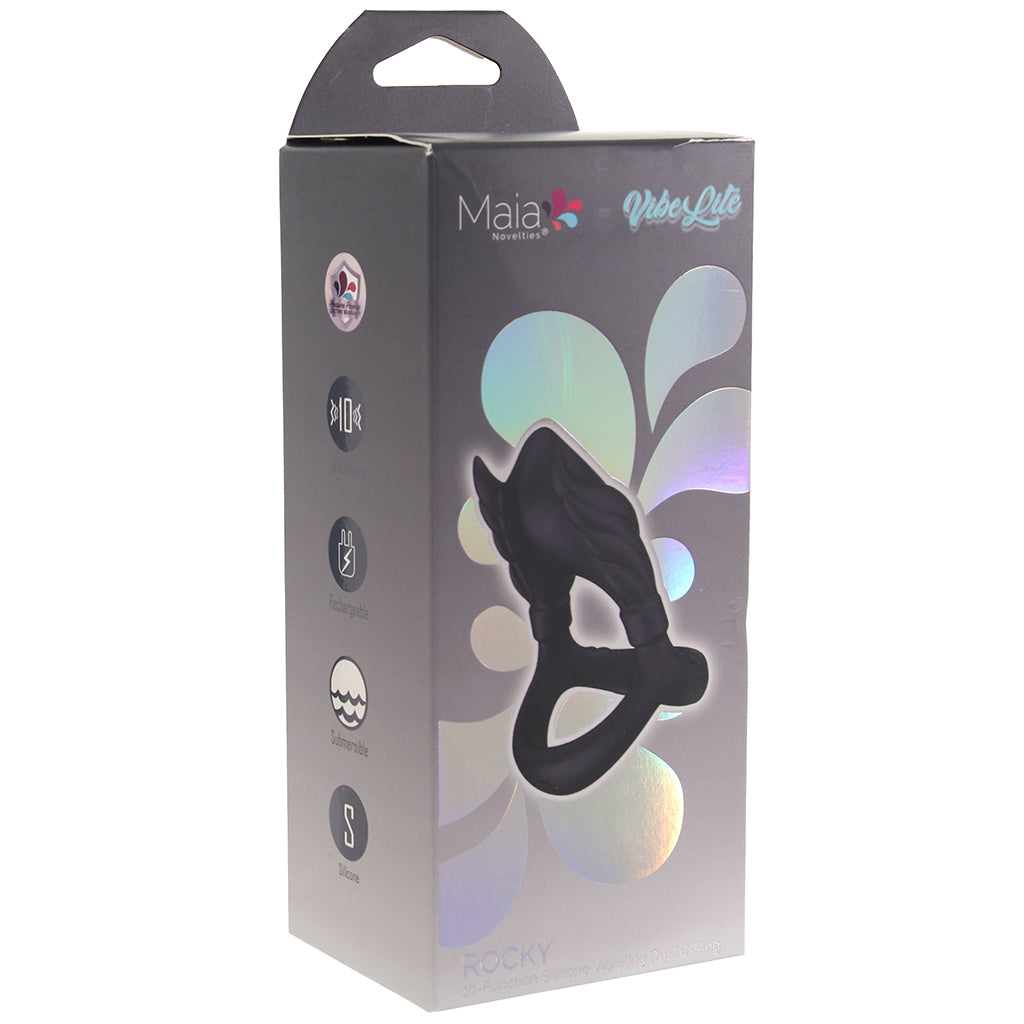 Maia Rocky Silicone Vibrating Dual C-Ring - Vibrators - HoneyHugs Canada (View 9)