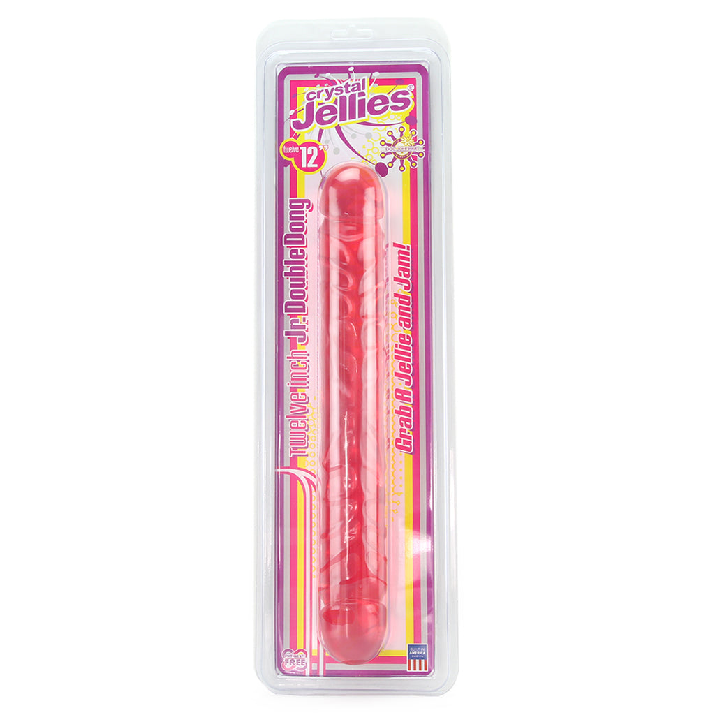 Crystal Jellies 12 Inch Double Dildo in Pink