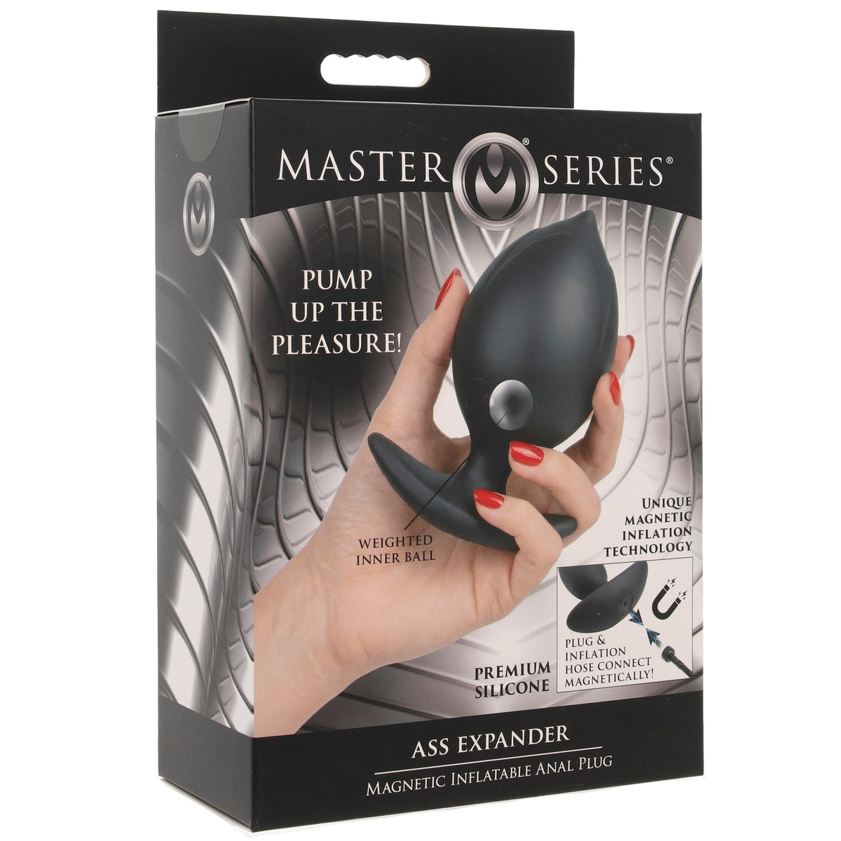 Master Series Ass Expander Magnetic Inflatable Plug