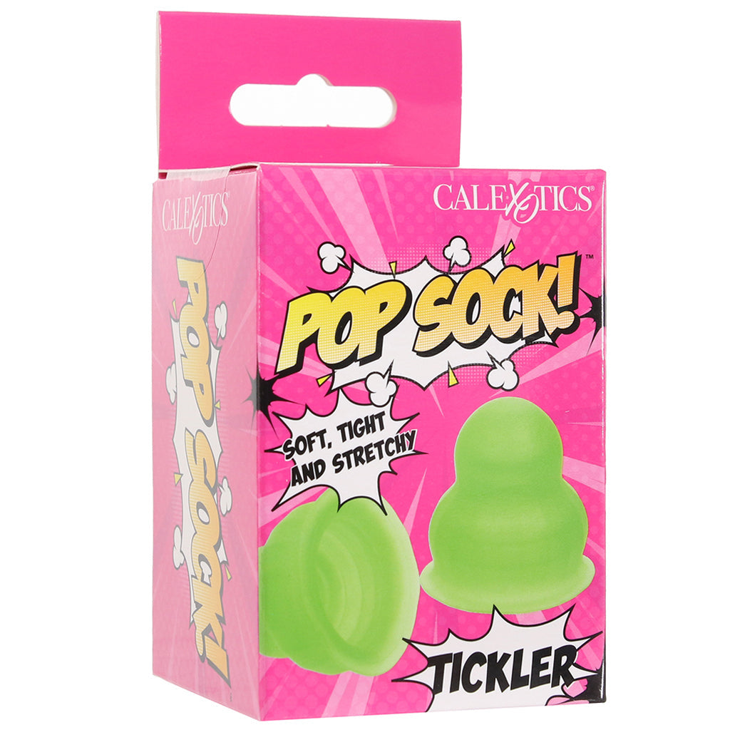 CalExotics Pop Sock! Tickler Stroker in Green - Male Masturbators - HoneyHugs Canada (View 6)
