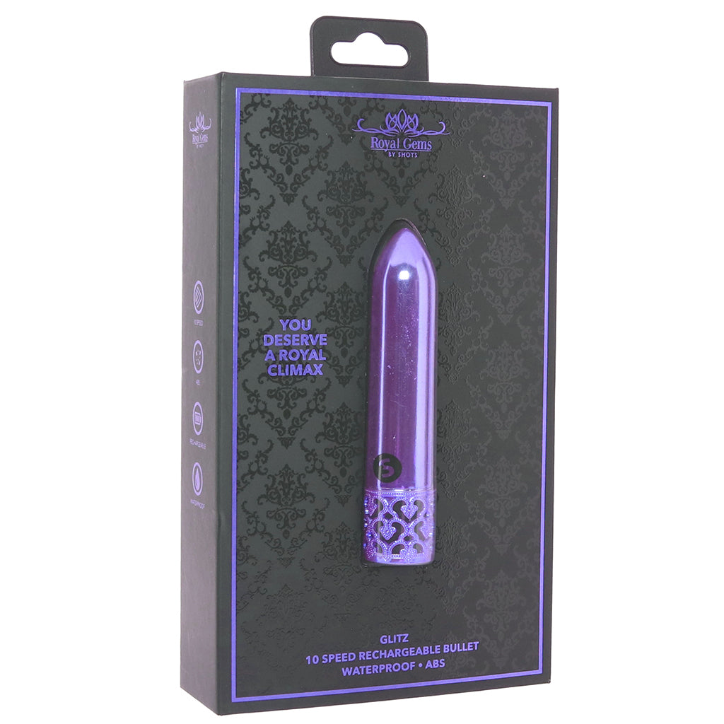 Shots Toys Royal Gems Glitz Bullet Vibe in Purple - Vibrators - HoneyHugs Canada (View 9)