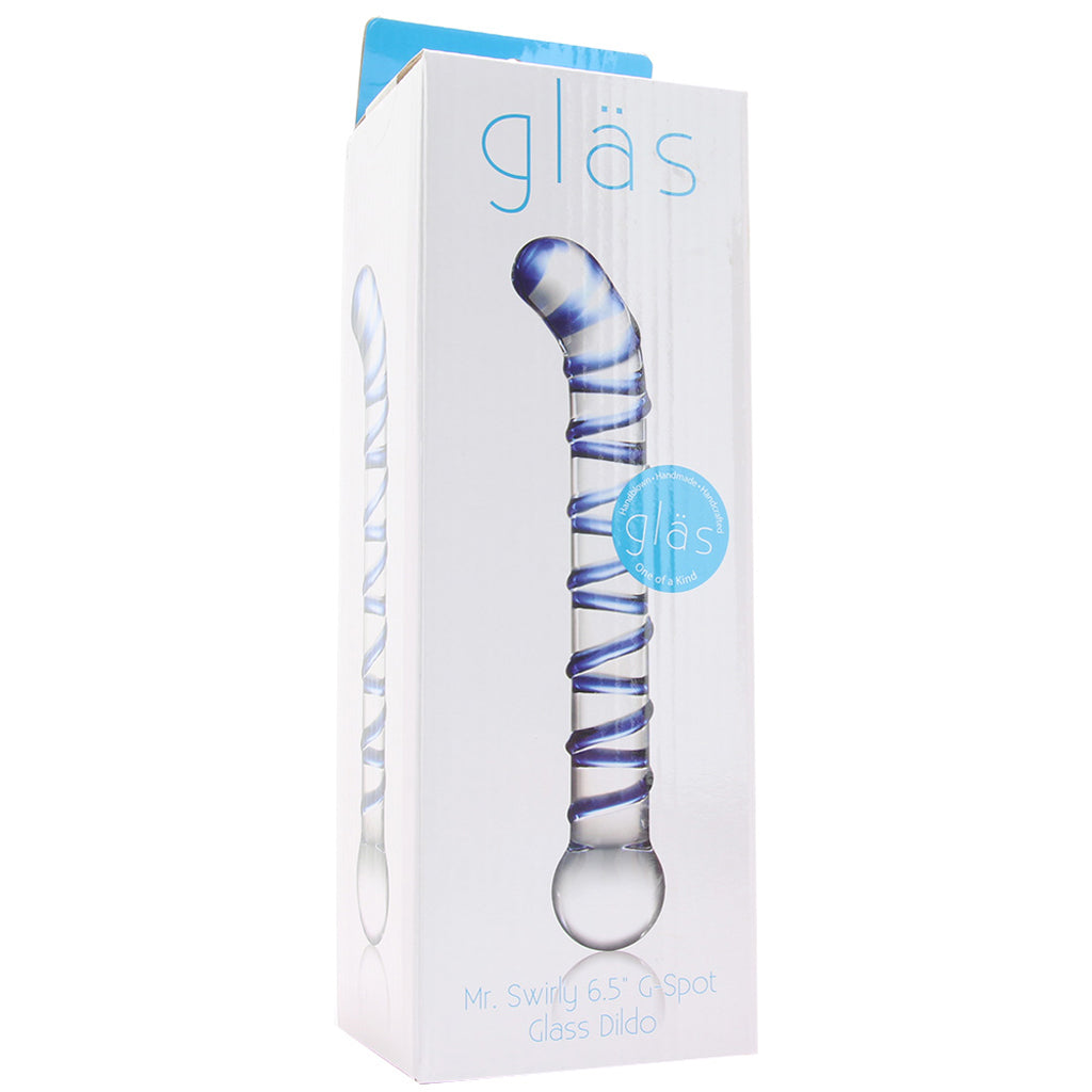 gläs Mr. Swirly 6.5 Inch G-Spot Glass Dildo