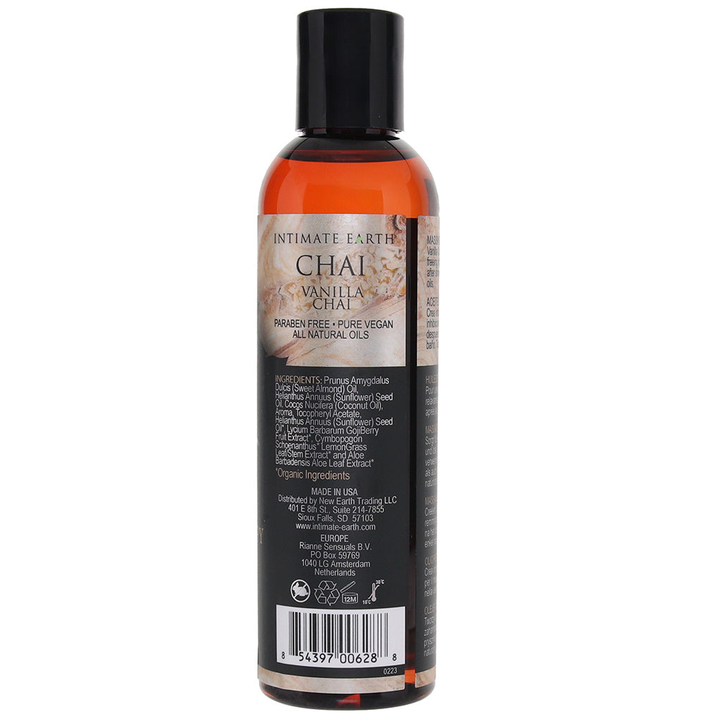 Vanilla Chai Massage Oil in 4oz/120ml