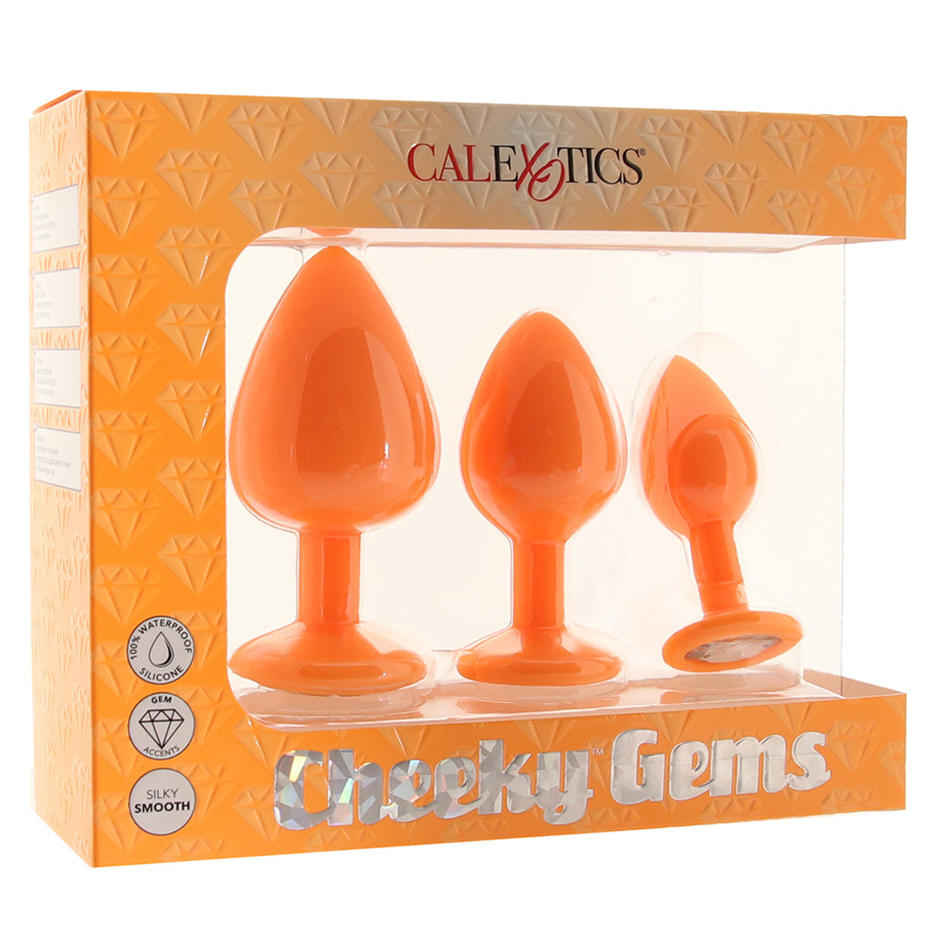 Cheeky Gems Sparkling Gem Plug Set in Orange