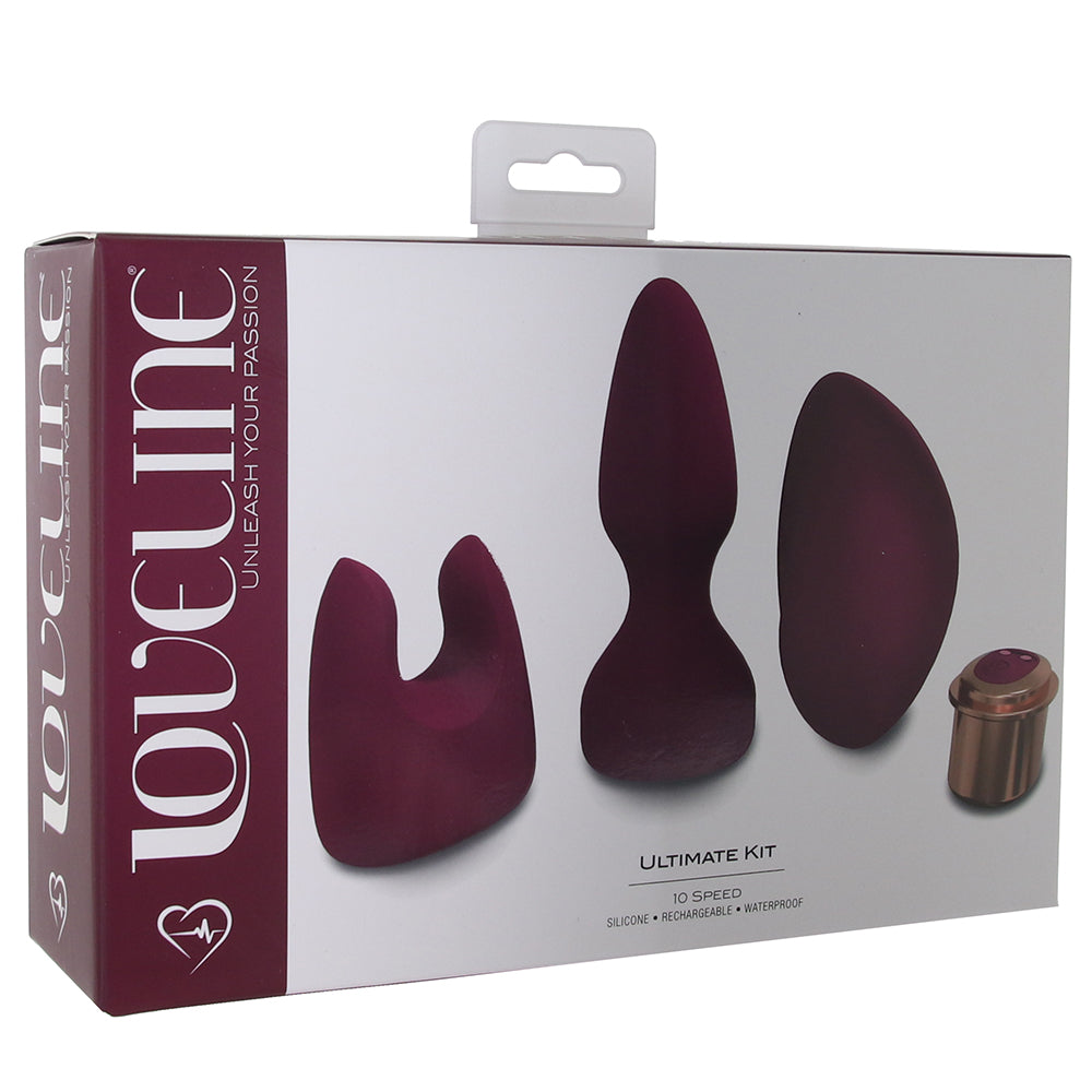 Loveline Loveline Ultimate Vibe Kit in Burgundy - Vibrators - HoneyHugs Canada (View 6)