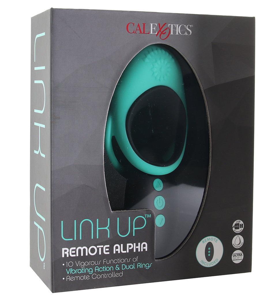 CalExotics Link Up Remote Alpha Vibrating Dual Cock Ring - Vibrators - HoneyHugs Canada (View 6)