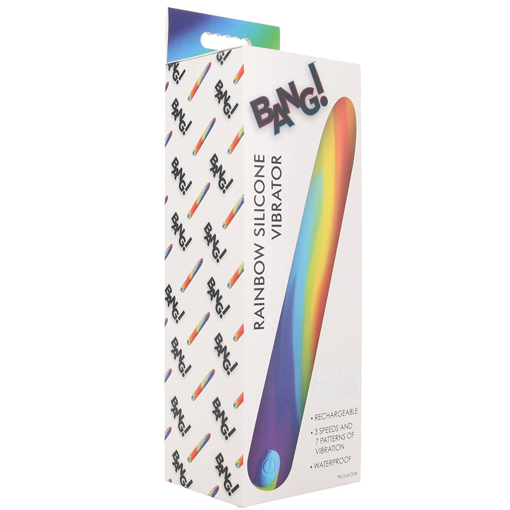 Bang! Bang! Rainbow Silicone Slim Vibe - Vibrators - HoneyHugs Canada (View 6)