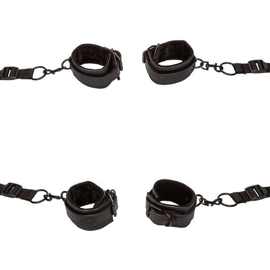 Boundless Bed Restraint System: Luxurious Home Bondage & Kink Restraints | Premium Vegan Leather Cuffs