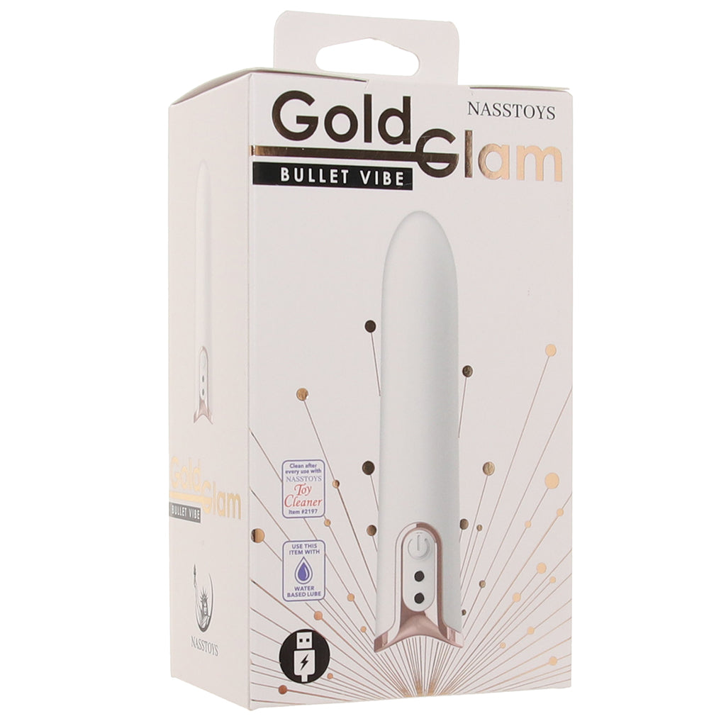 Nasstoys Gold Glam Rechargeable Bullet Vibe - Vibrators - HoneyHugs Canada (View 9)